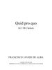 De Alba - Quid pro quo for Two B-flat Clarinets
