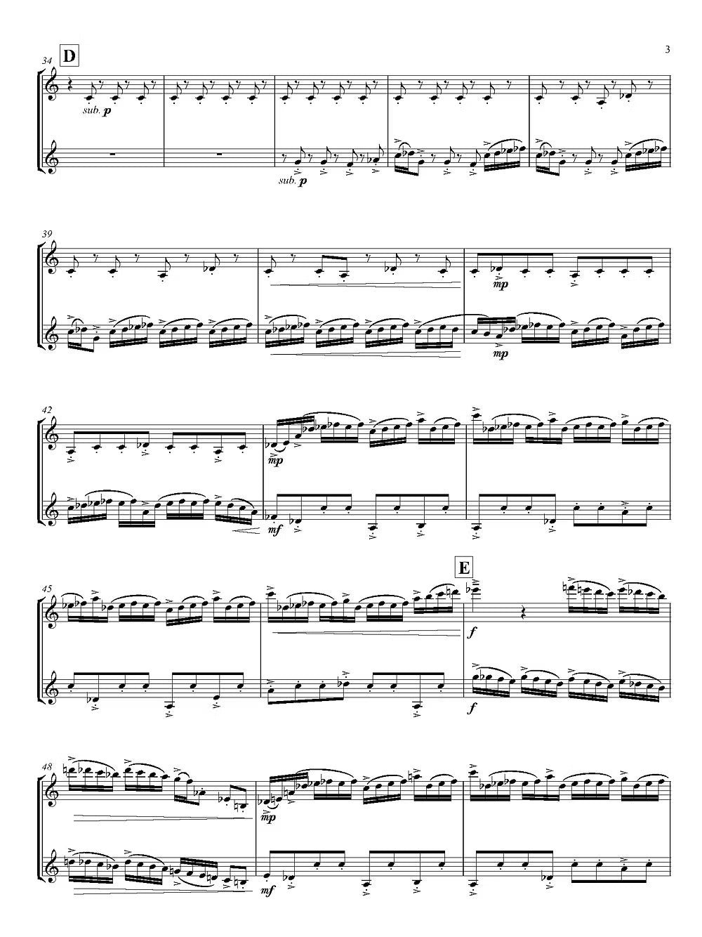 De Alba - Quid pro quo for Two B-flat Clarinets