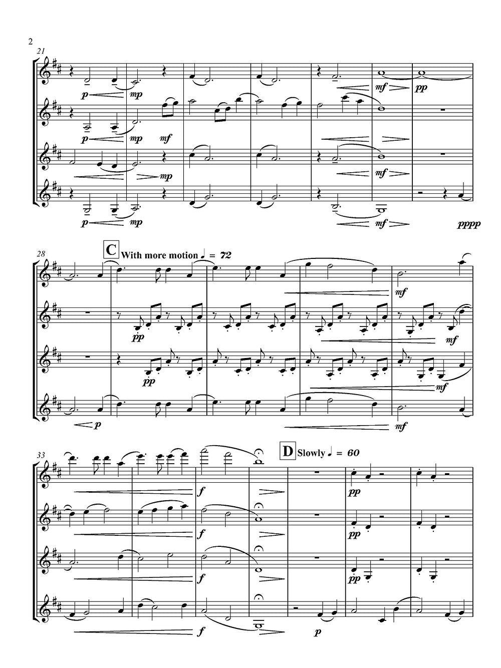 De Alba - Spring for Clarinet Quartet