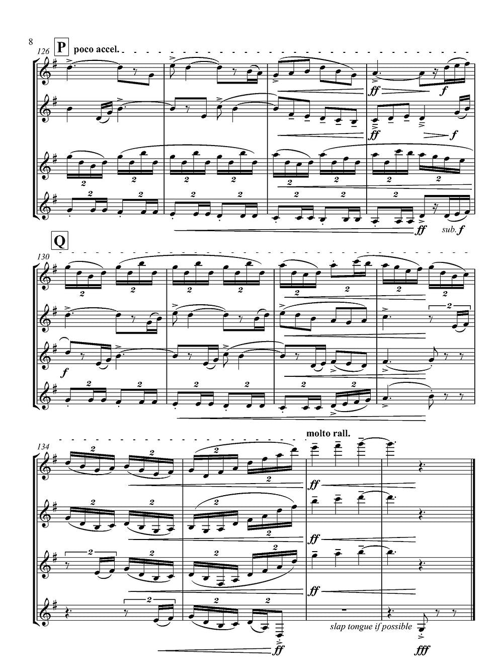 De Alba - Spring for Clarinet Quartet
