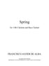 De Alba - Spring for Clarinet Quartet