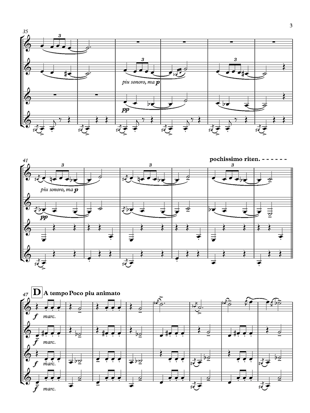 De Falla (arr. de Alba) - La Vida Breve for Clarinet Quartet