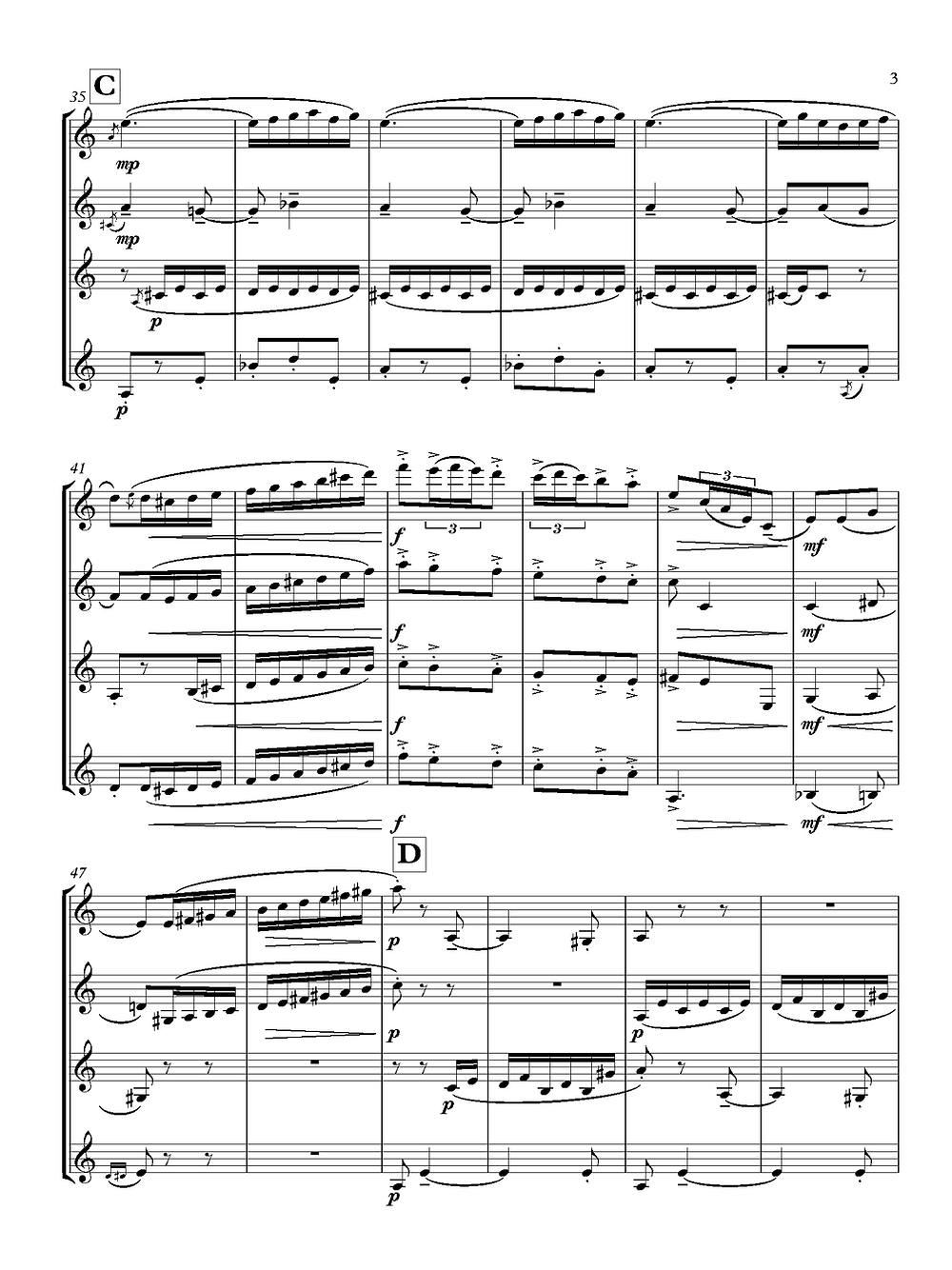 De Falla (arr. de Alba) - La Vida Breve for Clarinet Quartet