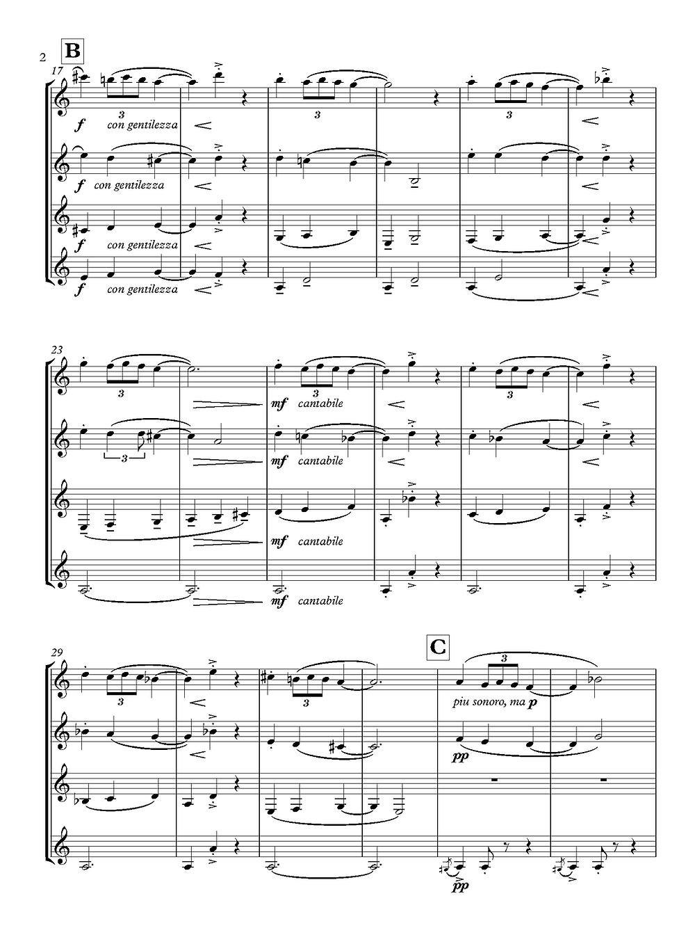 De Falla (arr. de Alba) - La Vida Breve for Clarinet Quartet