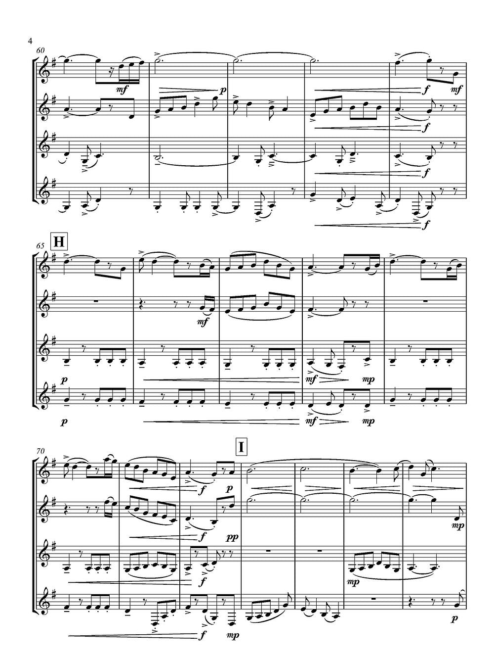 De Alba - Spring for Clarinet Quartet