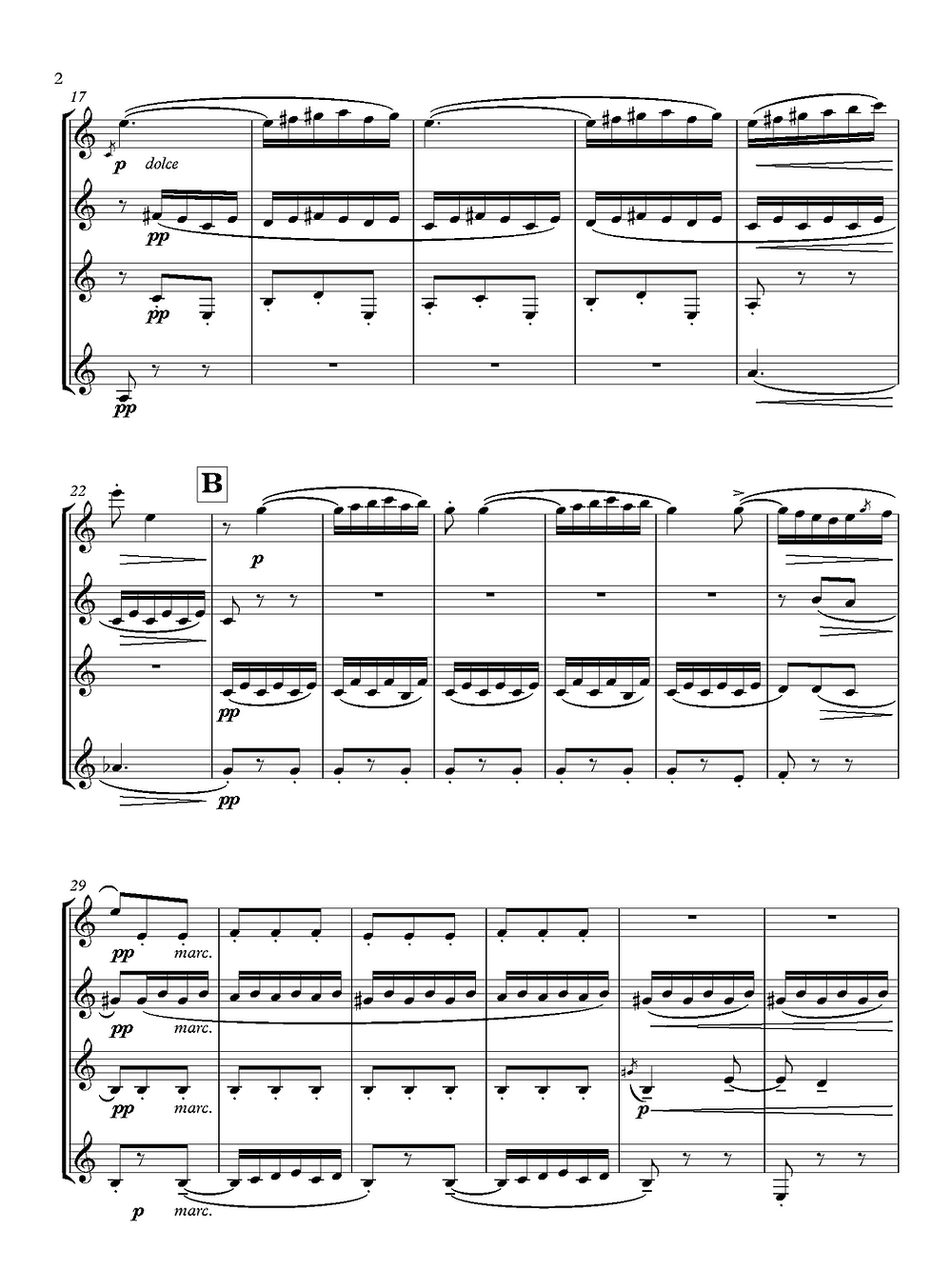 De Falla (arr. de Alba) - La Vida Breve for Clarinet Quartet