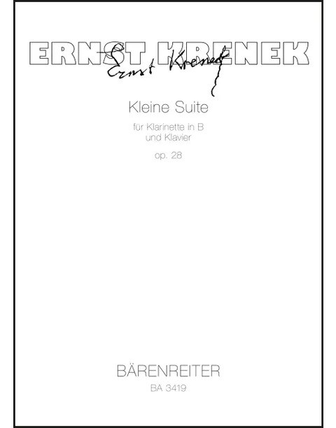 Krenek - Little Suite for Clarinet and Piano, Op. 28