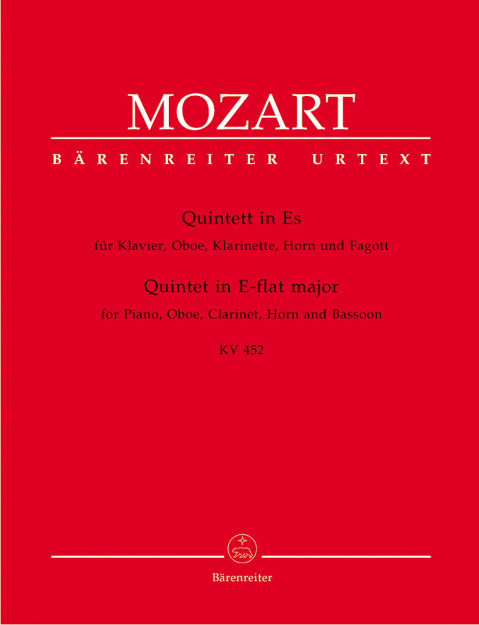 Mozart - Quintet for Piano, Oboe, Clarinet, Horn and Bassoon in E-flat major, K. 452