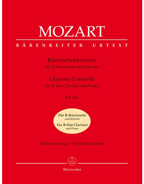 Mozart - Clarinet Concerto, K. 622 (B-flat Clarinet and Piano)