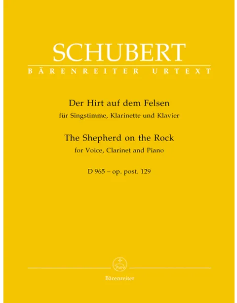 Schubert - The Shepherd on the Rock for Voice, Clarinet and Piano