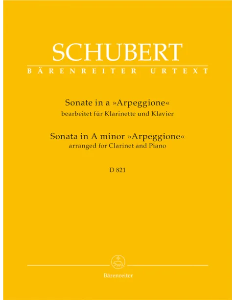 Schubert - Sonata in A minor, 'Arpeggione' for Clarinet and Piano