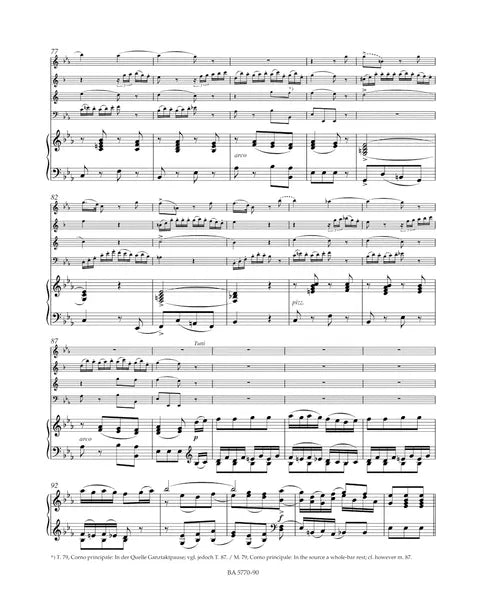 Mozart - Sinfonia Concertante, Op. 297b for Oboe, Clarinet, Horn, Bassoon, and Piano (Score and Parts)