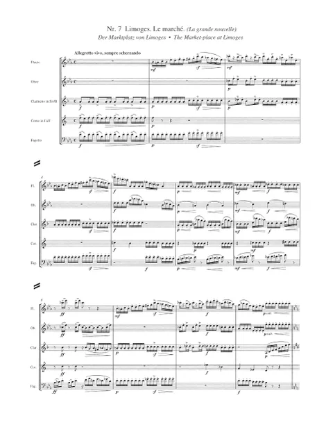 Mussorgsky - Pictures at an Exhibition for Wind Quintet (Score and Parts)