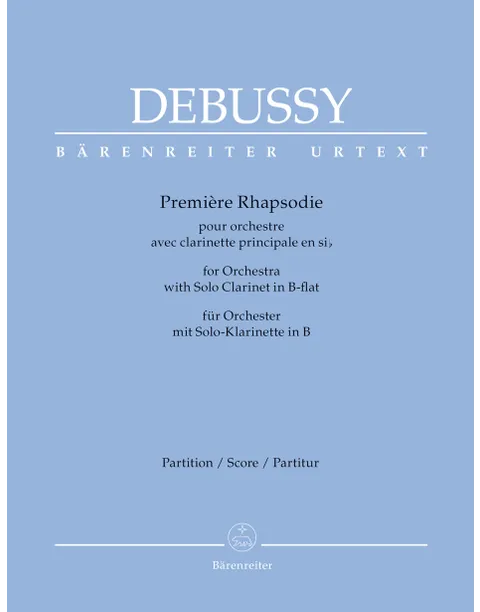Debussy - Premiere Rhapsodie for Clarinet and Orchestra (Full Score)