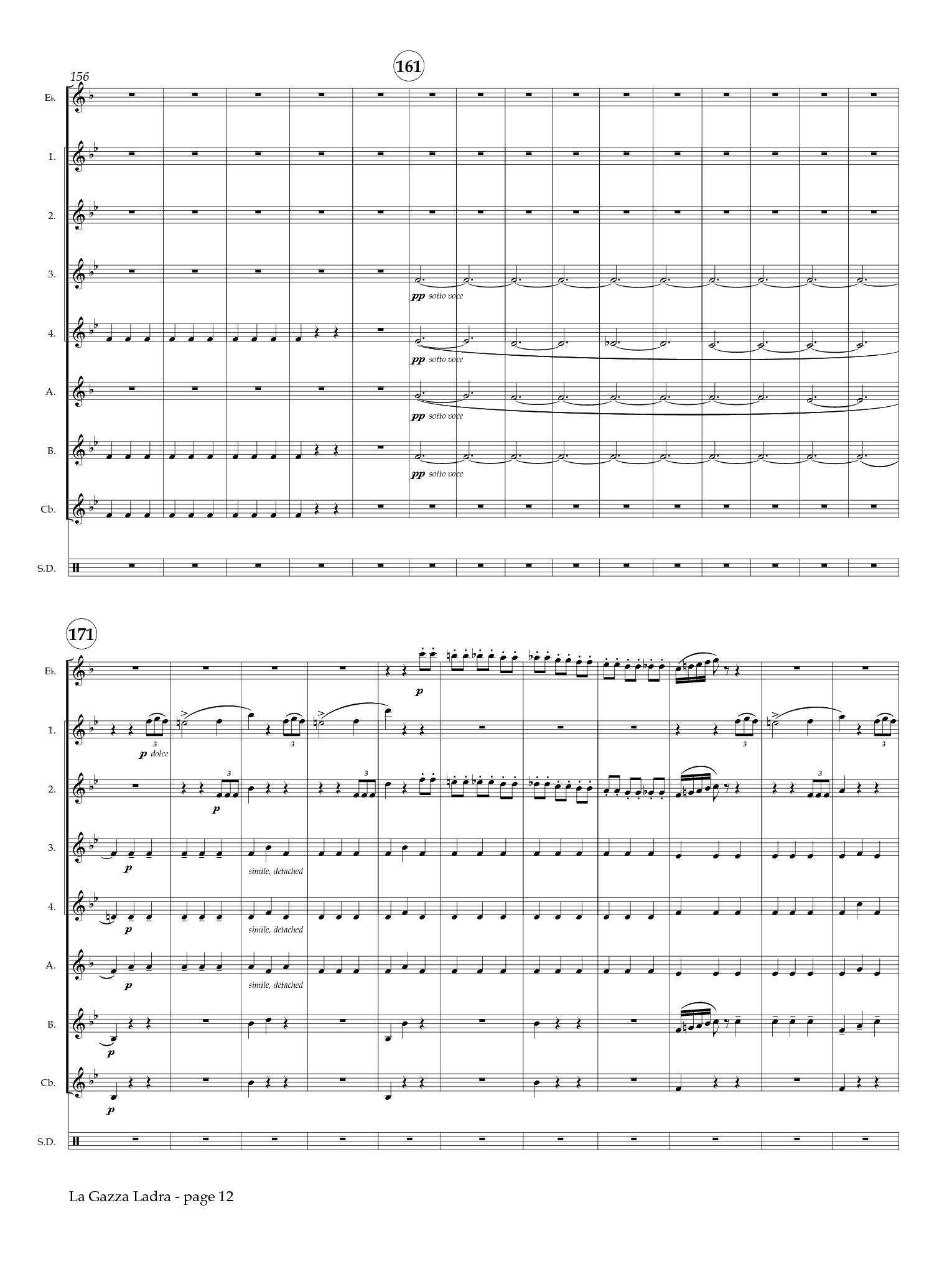 Rossini (arr. Johnston) - Overture to La Gazza Ladra for Clarinet Choir