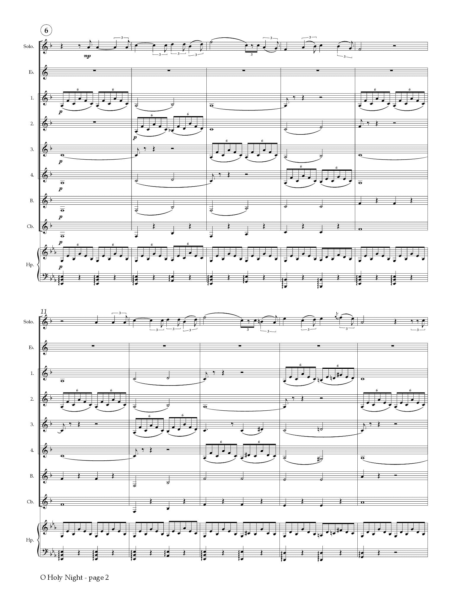 Adam (arr. Johnston) - O Holy Night for Clarinet Choir