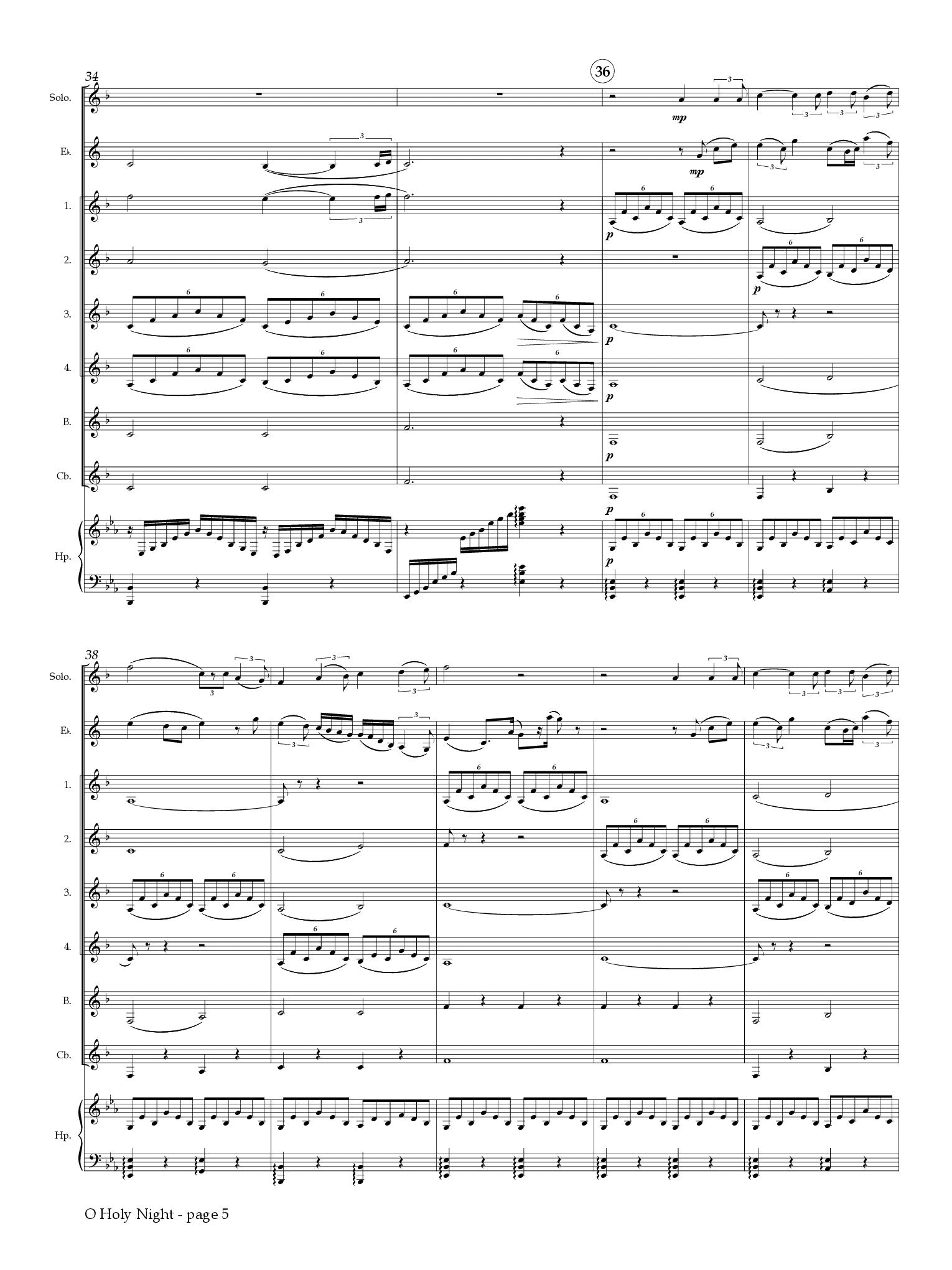 Adam (arr. Johnston) - O Holy Night for Clarinet Choir