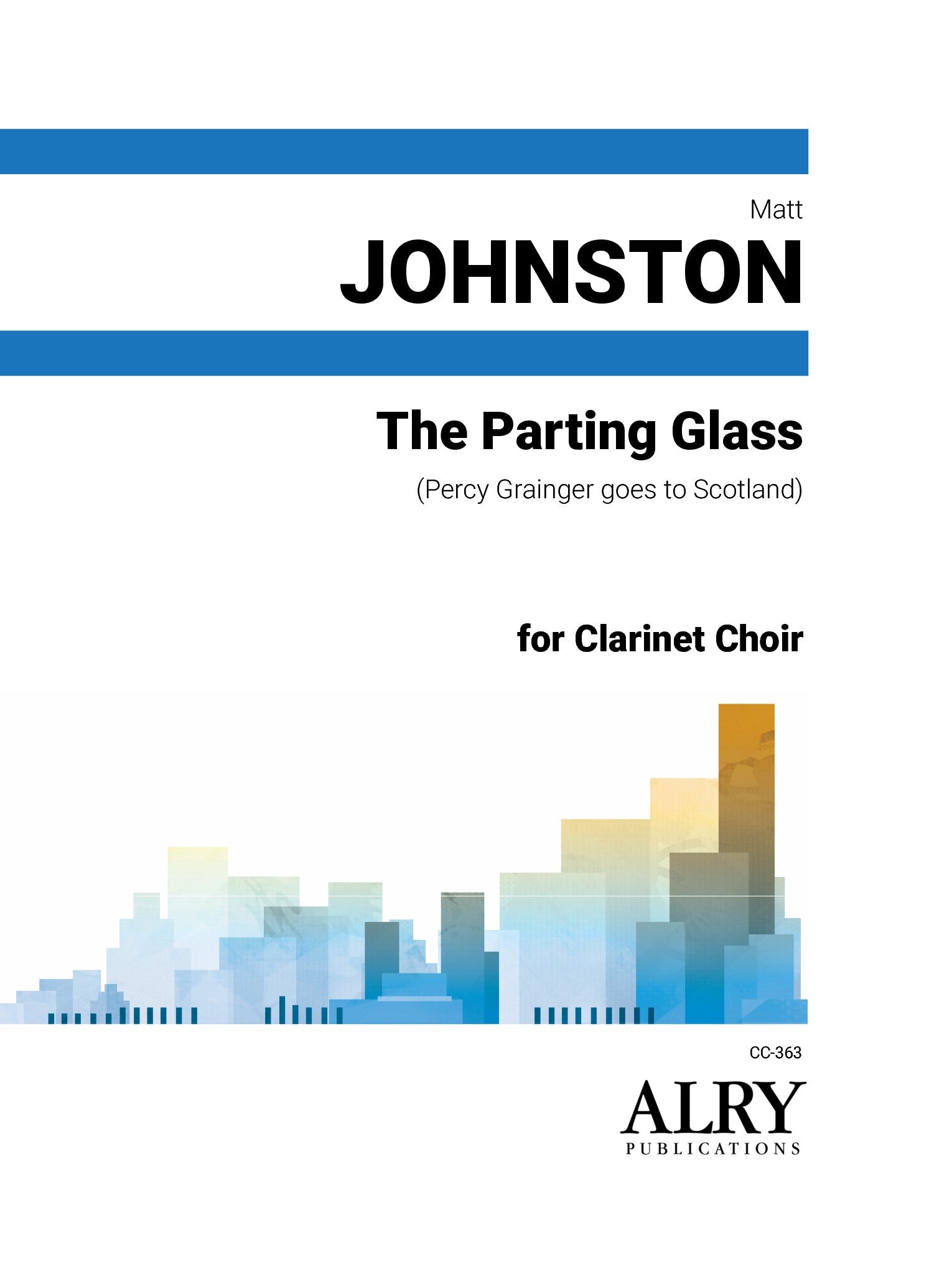 Johnston - The Parting Glass for Clarinet Choir