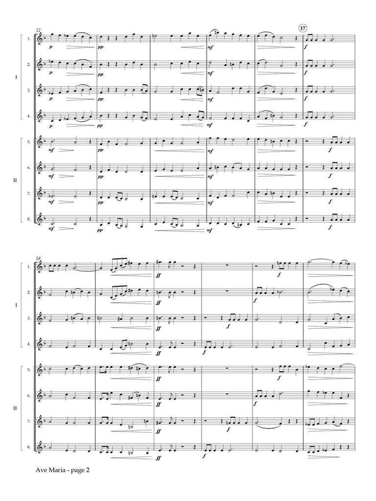 Holst (arr. Johnston) - Ave Maria, Op. 9b for Eight B-flat Clarinets