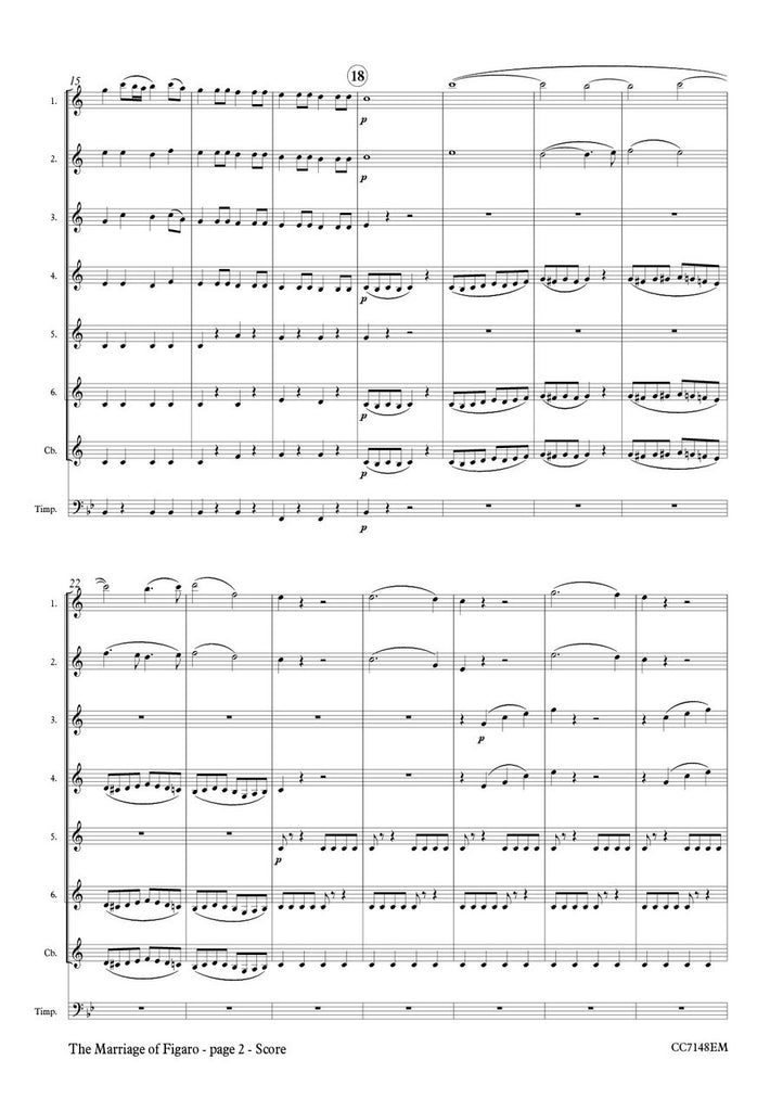 Mozart (arr. Johnston) - The Marriage of Figaro Overture for Low Clarinet Ensemble