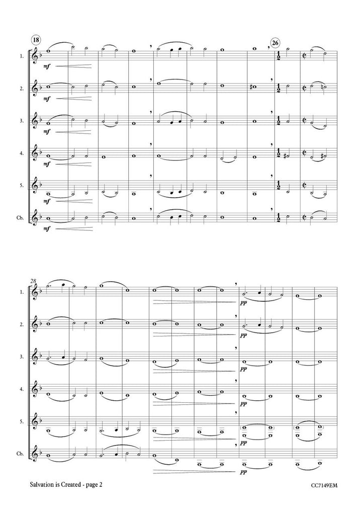 Chesnokov (arr. Johnston) - Salvation is Created for Low Clarinet Ensemble