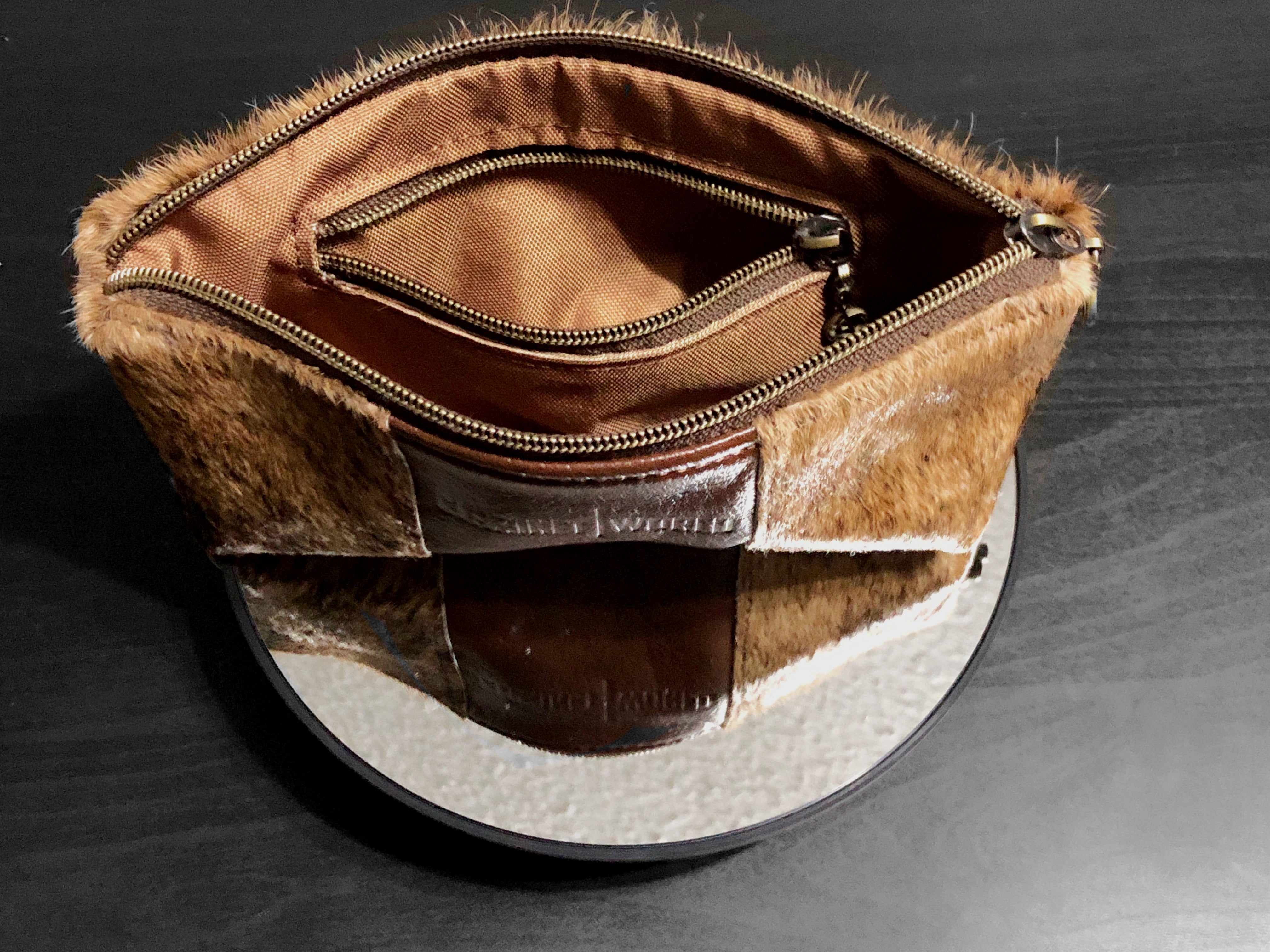 Handcrafted by J.Anne - Small Accessory Zipper Pouches - Brindle