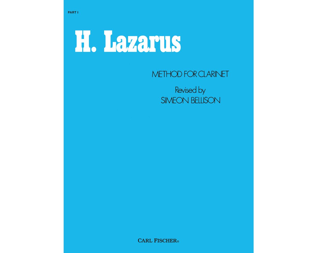Lazarus - Method for Clarinet, Part 1