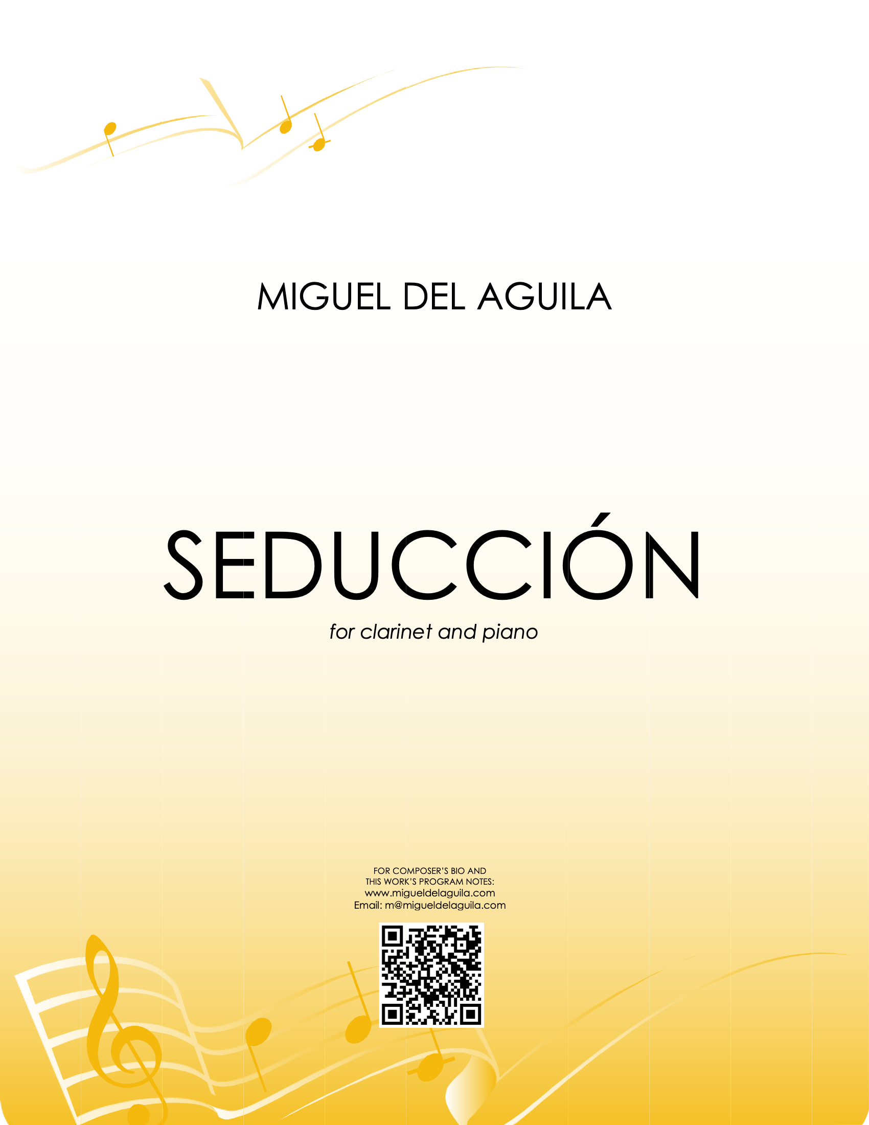 del Águila - Seducción for Clarinet and Piano