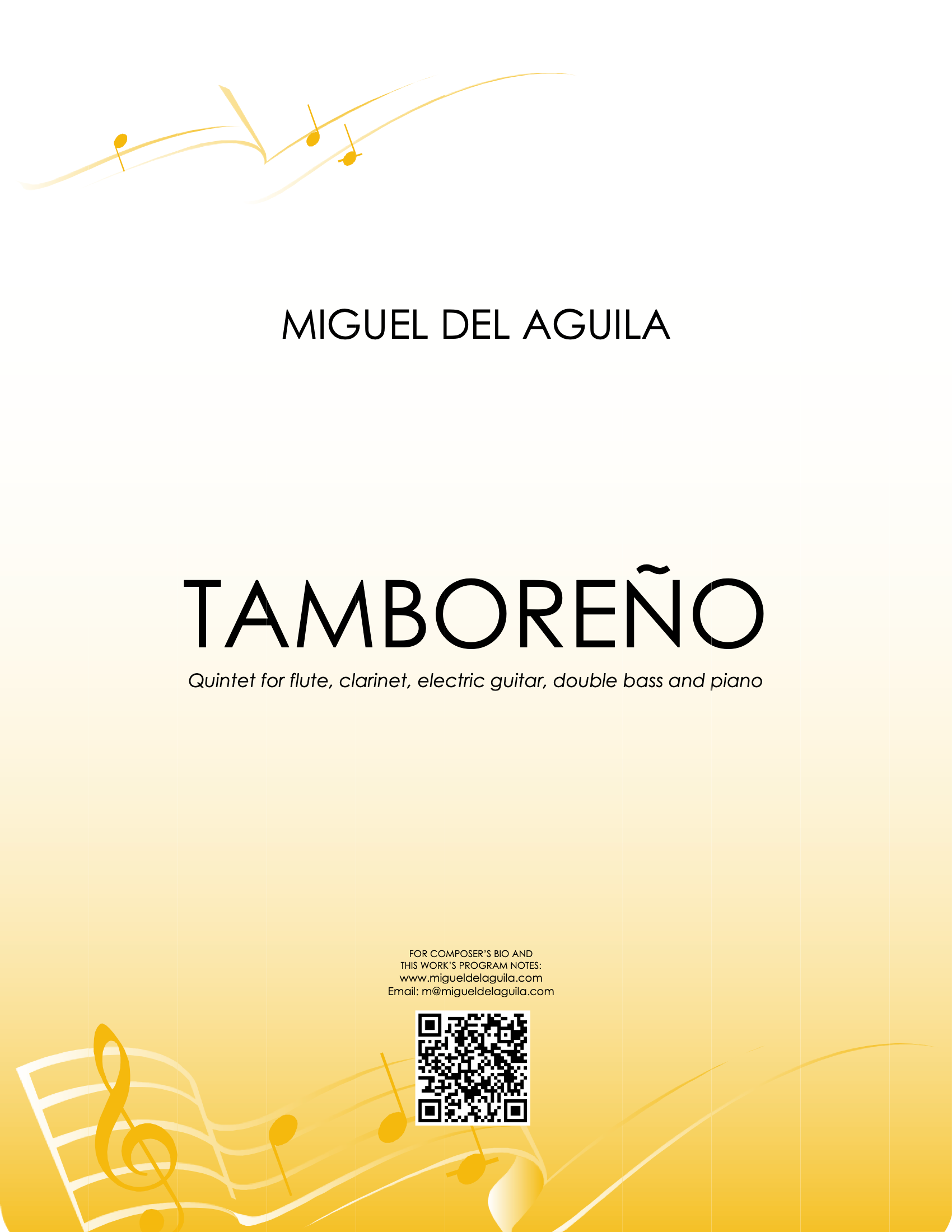 del Águila - Tamboreño for Chamber Ensemble
