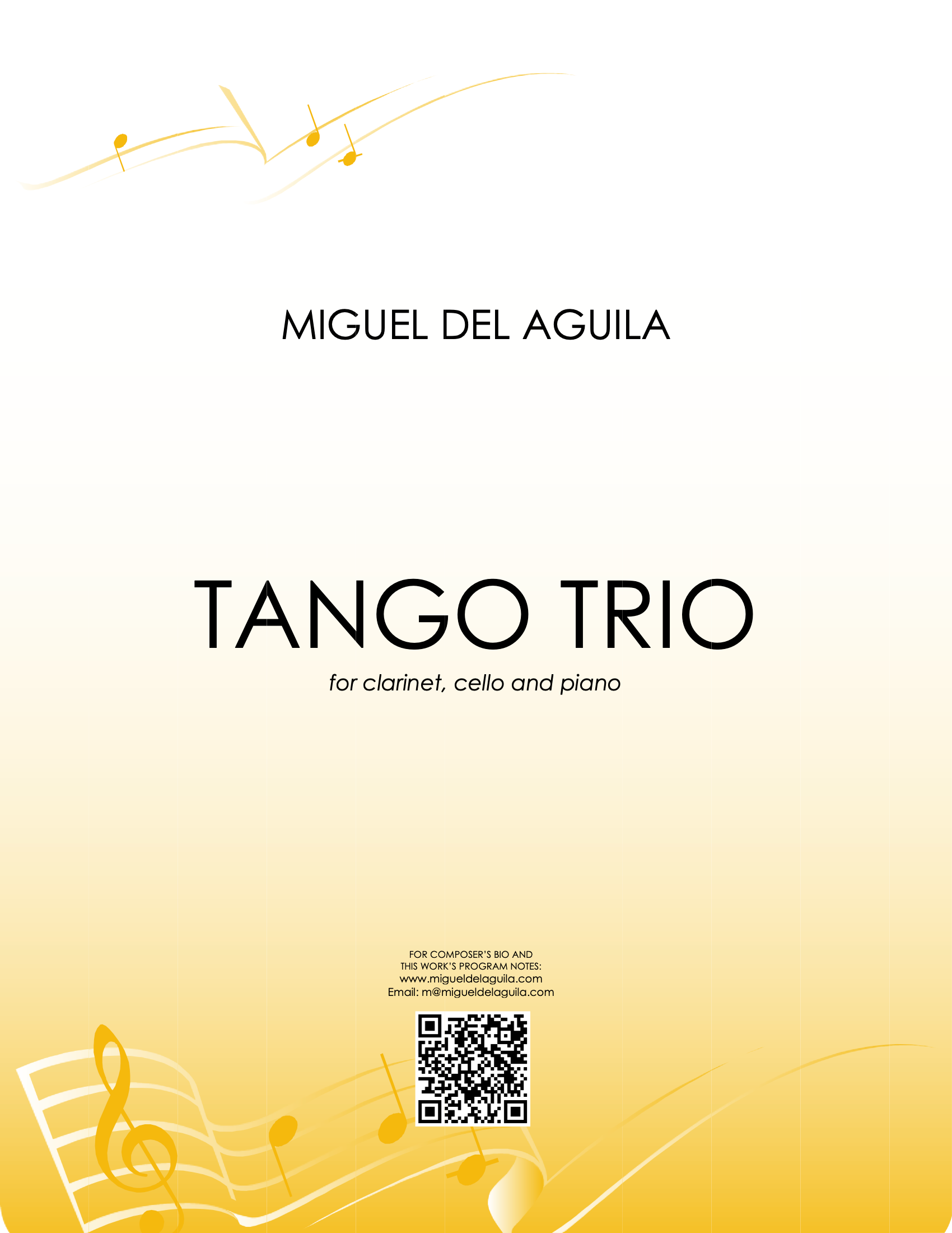 del Águila - Tango Trio for Clarinet, Cello, and Piano