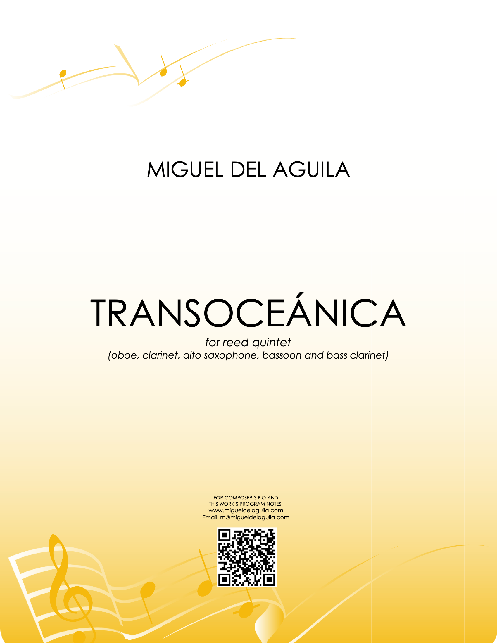 del Águila - Transoceánica for Reed Quintet