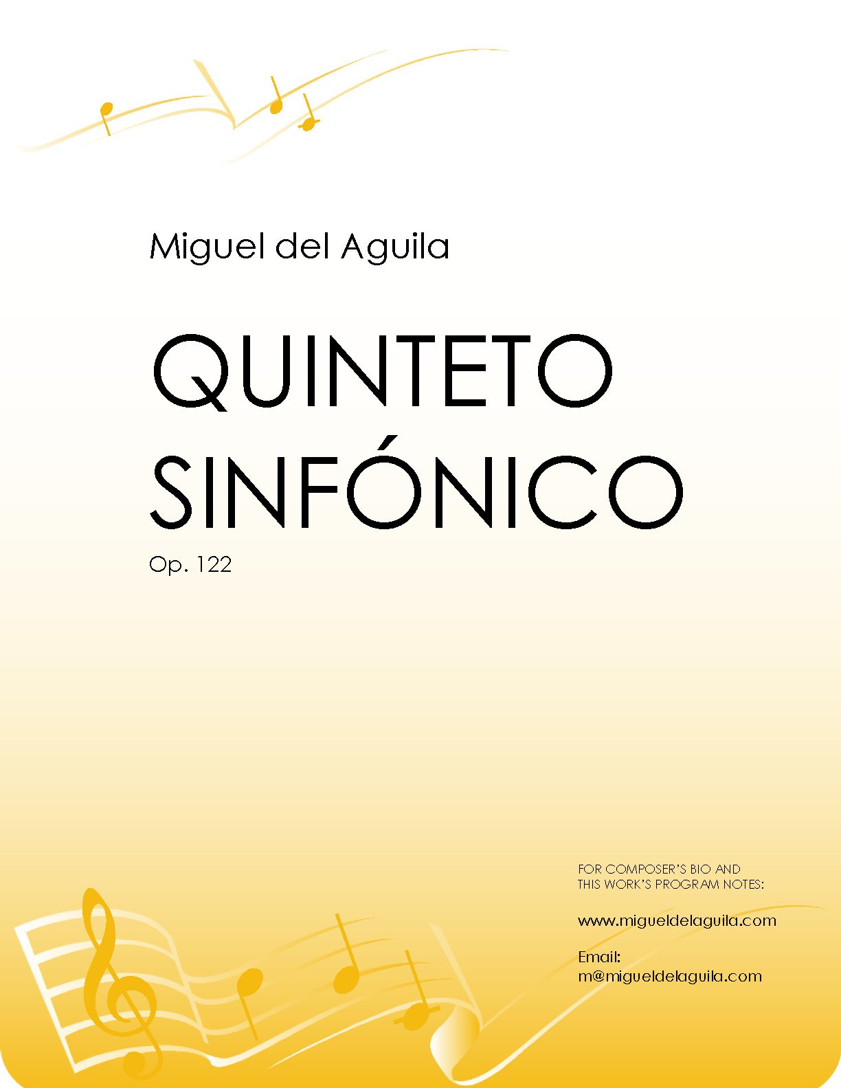 del Águila - Quinteto Sinfónico for Wind Quintet