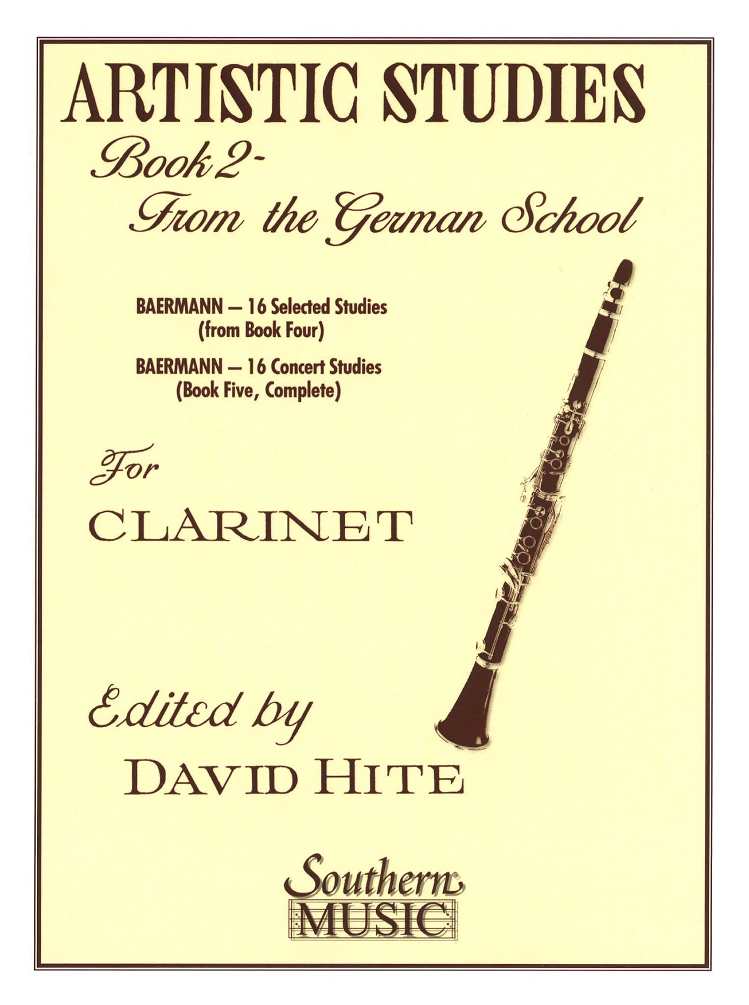Hite - Artistic Studies from the German School for Clarinet