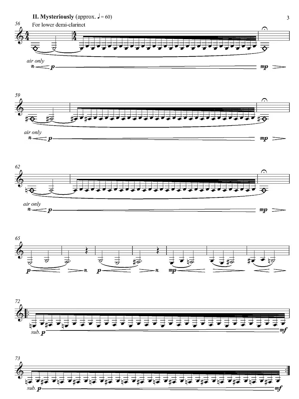 De Alba - Misnomer for Unaccompanied "B-flat Clarinet"