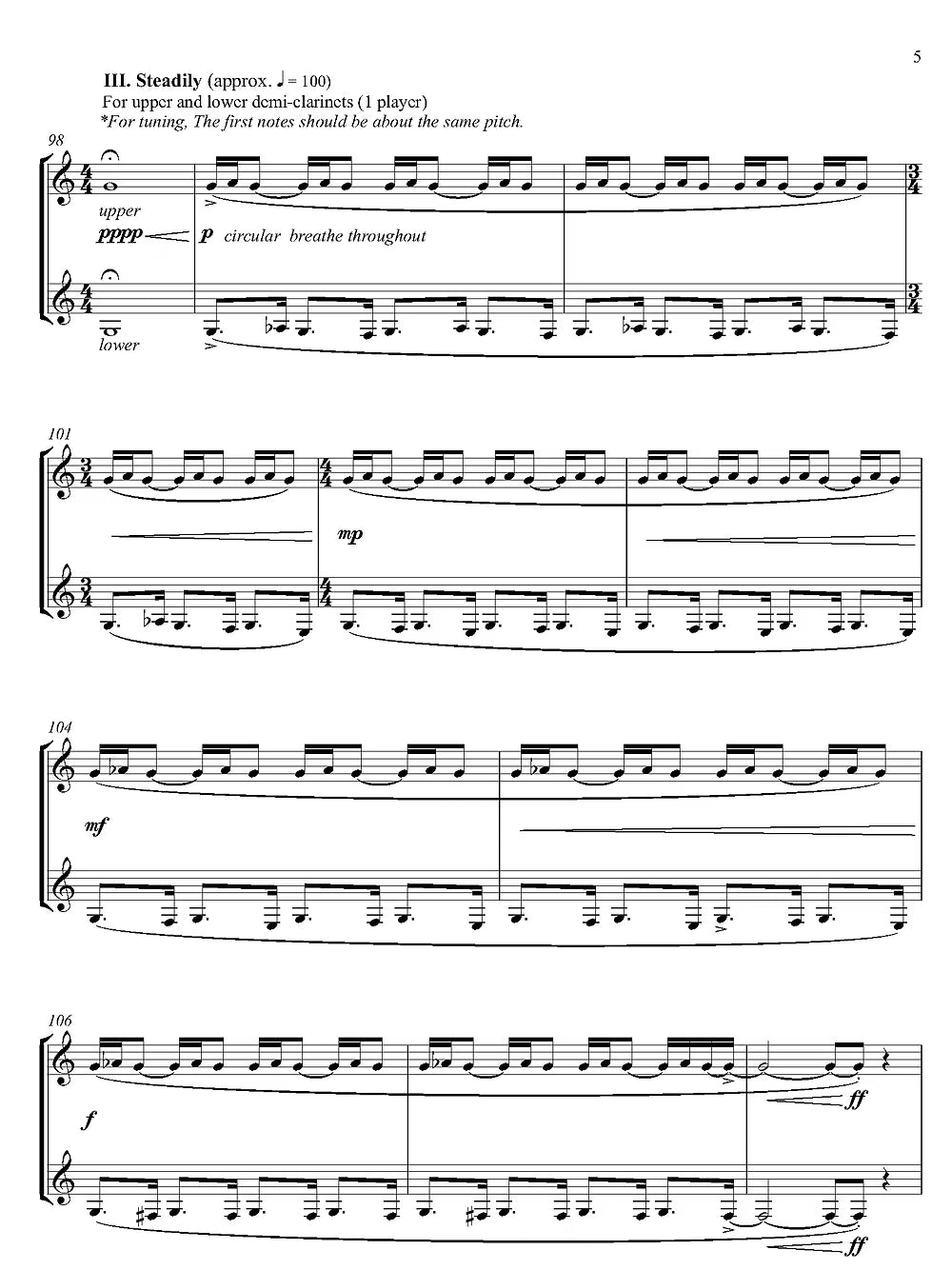 De Alba - Misnomer for Unaccompanied "B-flat Clarinet"
