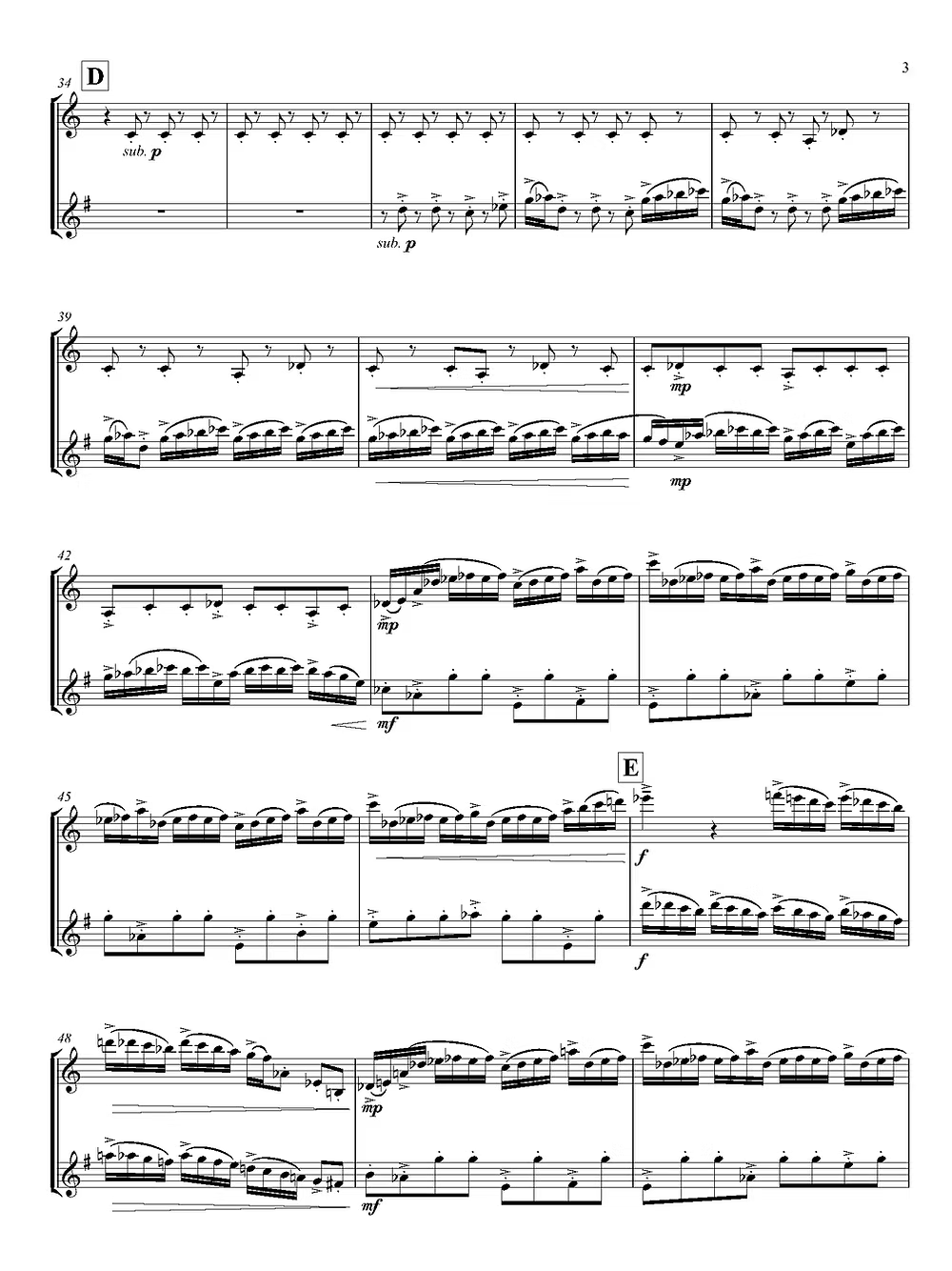 De Alba - Quid pro quo for B-flat Clarinet and Alto Saxophone