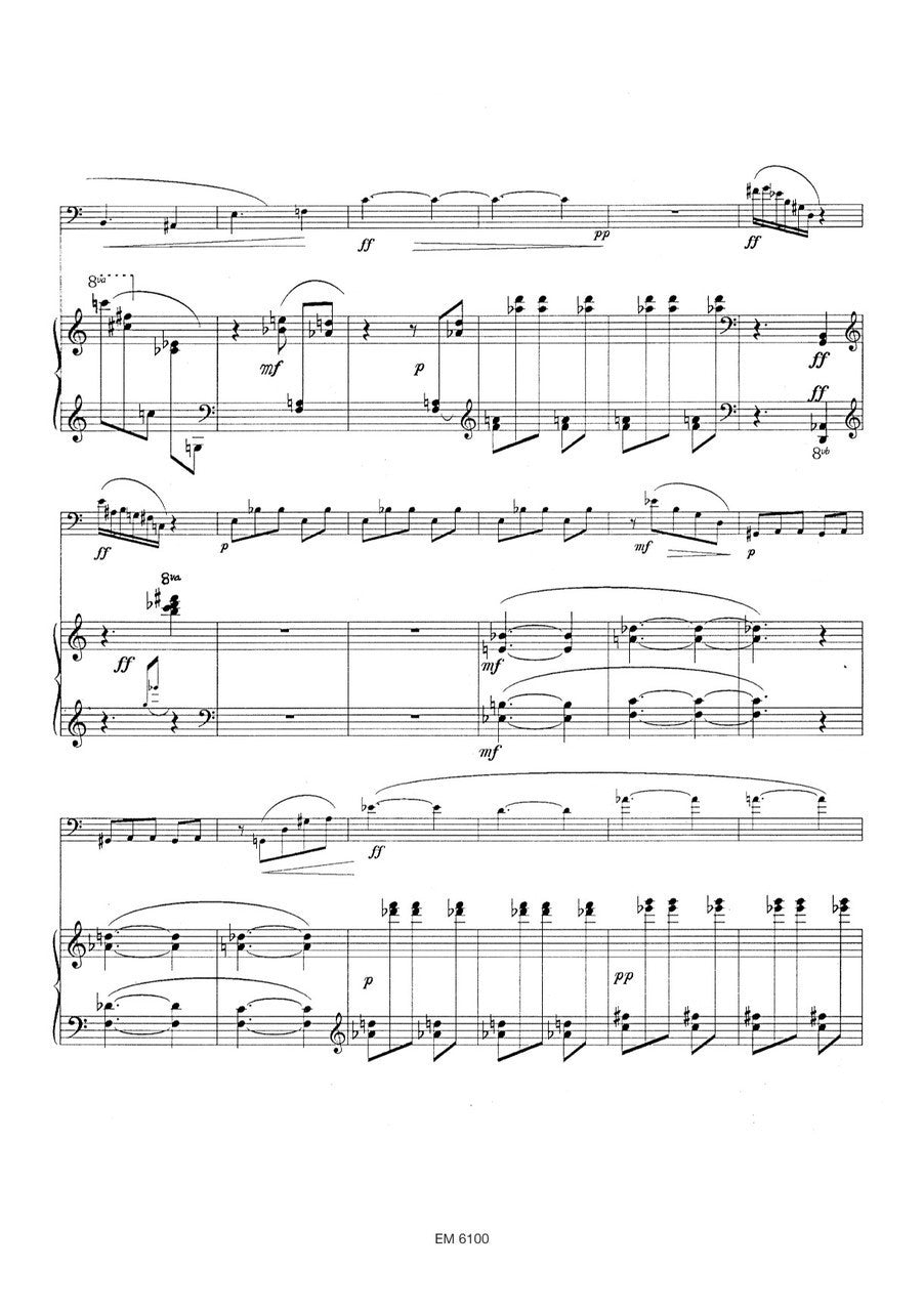 Verbesselt - Cyclus for Bass Clarinet and Piano