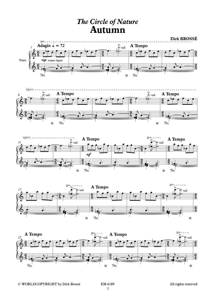Brosse - Autumn for Clarinet and Piano