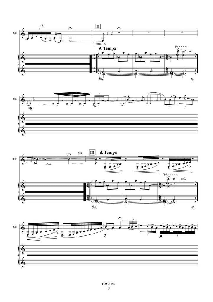 Brosse - Autumn for Clarinet and Piano