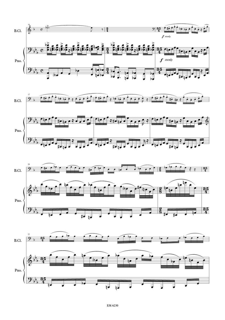 Feyen - Plot for Bass Clarinet and Piano