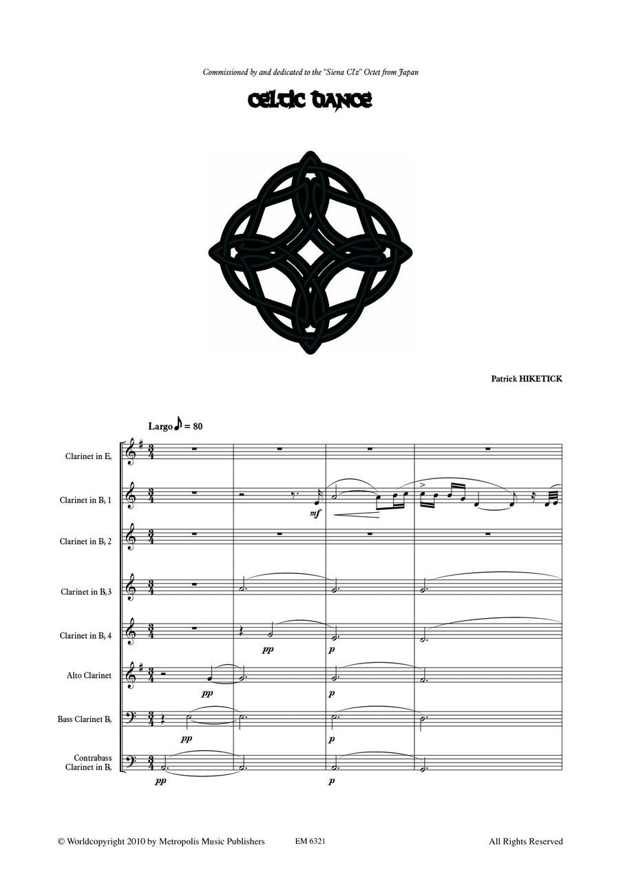 Hiketick - Celtic Dance for Clarinet Choir