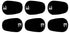 Clarinet Mouthpiece Cushions 0.8 mm - .031 inch Black Large Set of 6 pcs