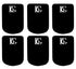 Clarinet Mouthpiece Cushions 0.8 mm - .031 inch Black Small Set of 6 pcs