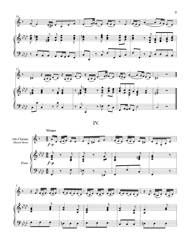 Telemann (arr. Johnston) - Sonata in F minor for Alto Clarinet (or Basset Horn) and Piano
