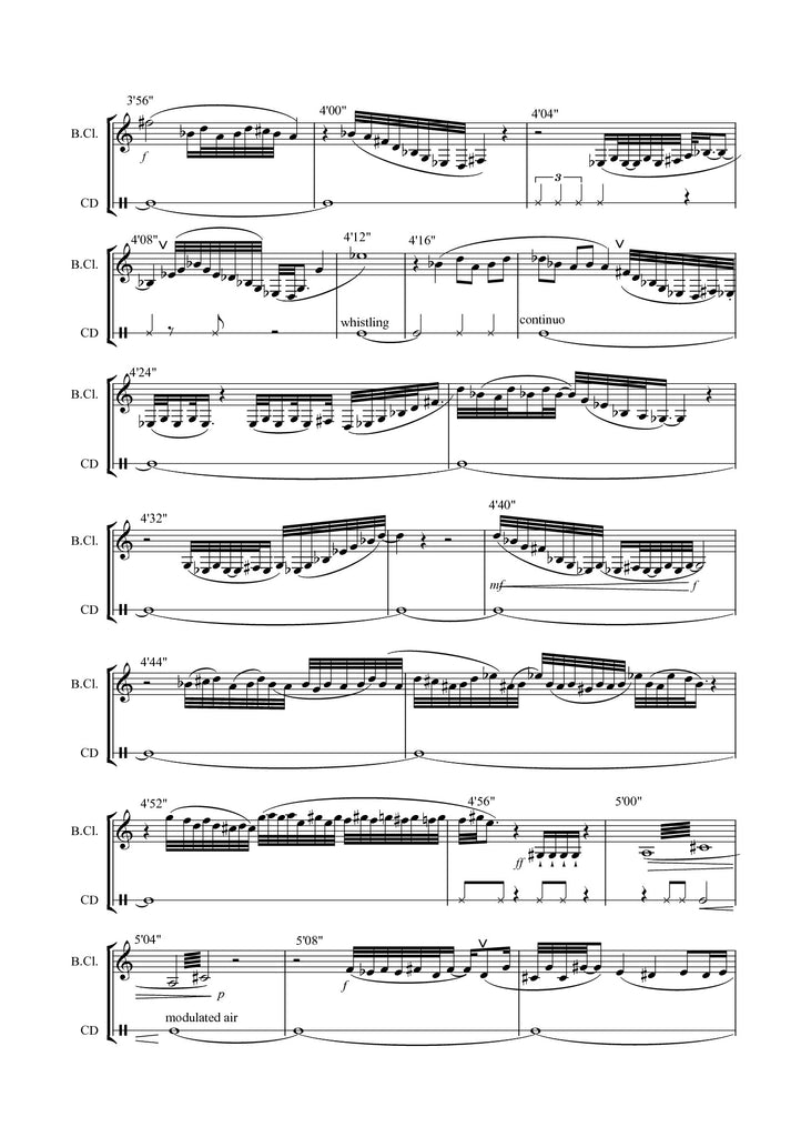 Lewin-Richter - For Harry (Secuencia XVII) for Bass Clarinet and Tape