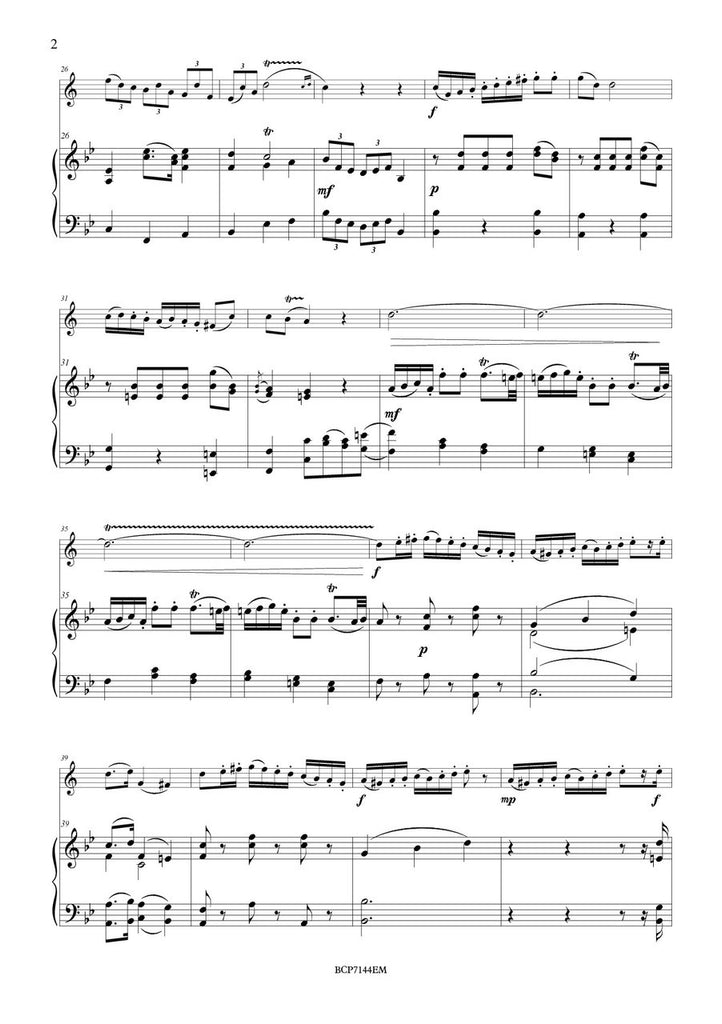 Mozart - Rondo - Third Movement from Bassoon Concerto for Bass Clarinet and Piano