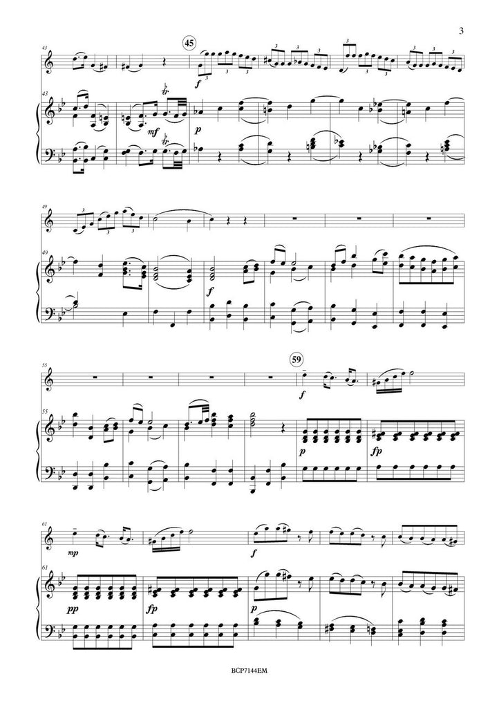 Mozart - Rondo - Third Movement from Bassoon Concerto for Bass Clarinet and Piano