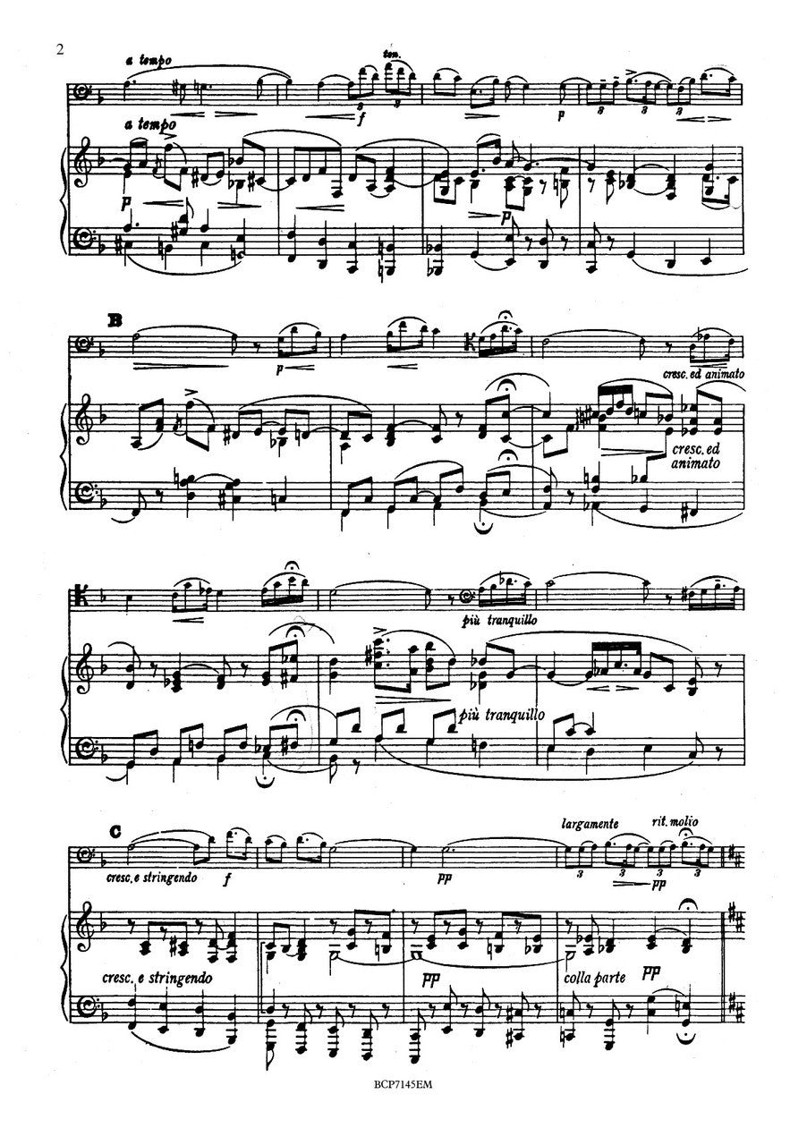 Elgar - Romance, Op. 62 for Bass Clarinet and Piano