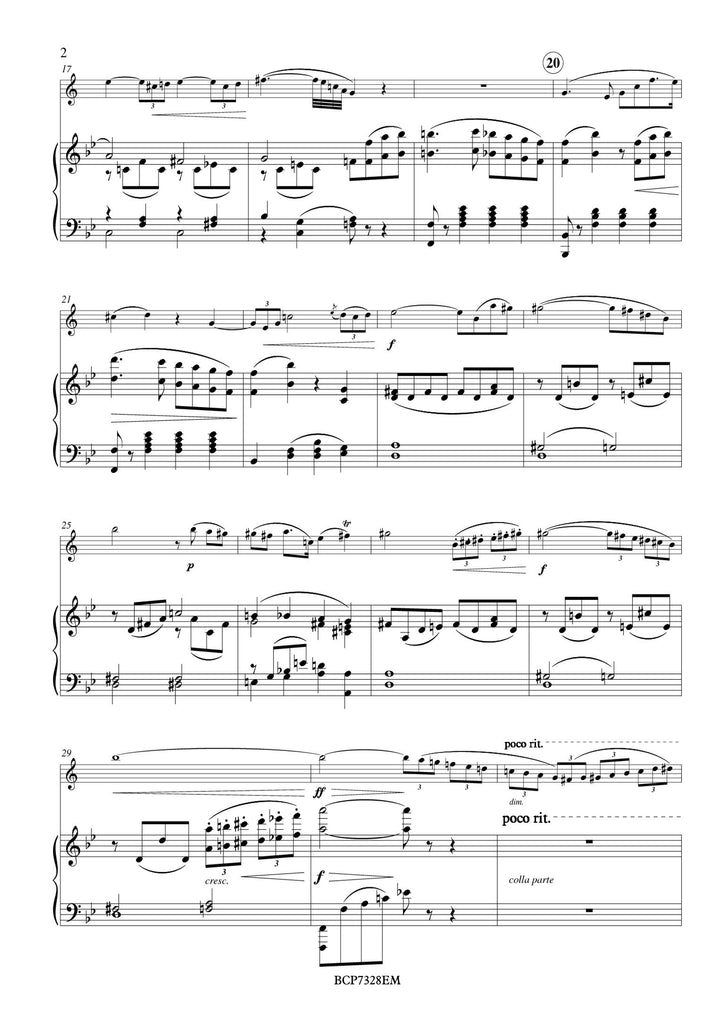 David - Concertino, Op. 12 for Bass Clarinet and Piano