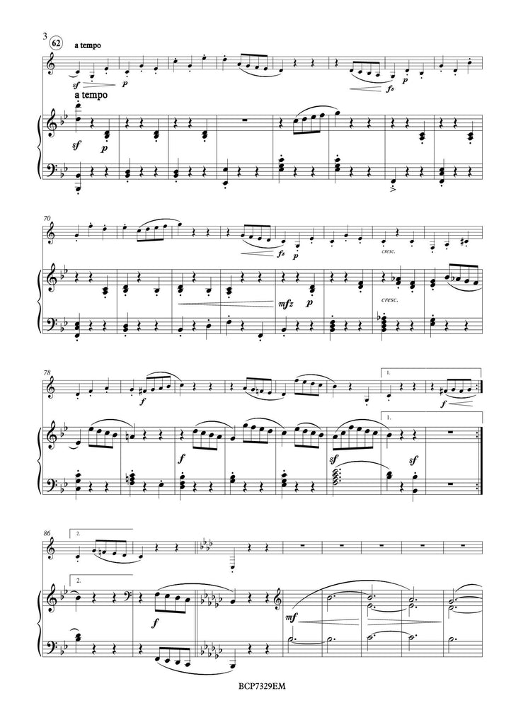 Weissenborn - Capriccio, Op. 14 for Bass Clarinet and Piano